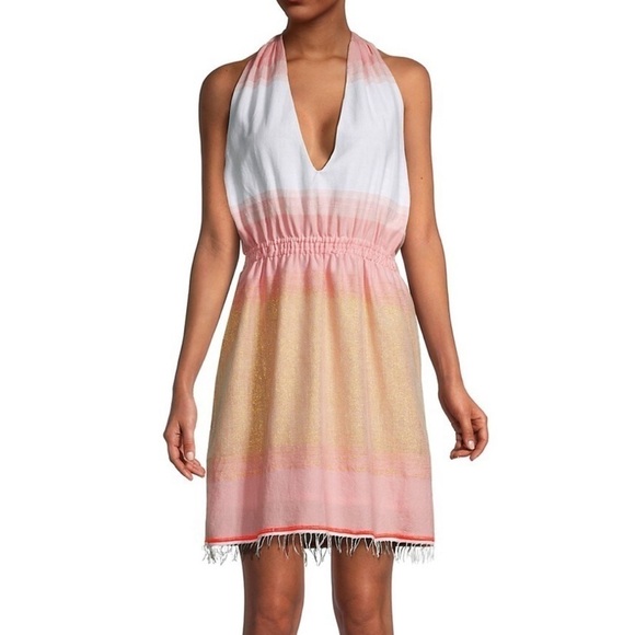 NWOT. lemlem - Tila Woven Halter Mini Dress